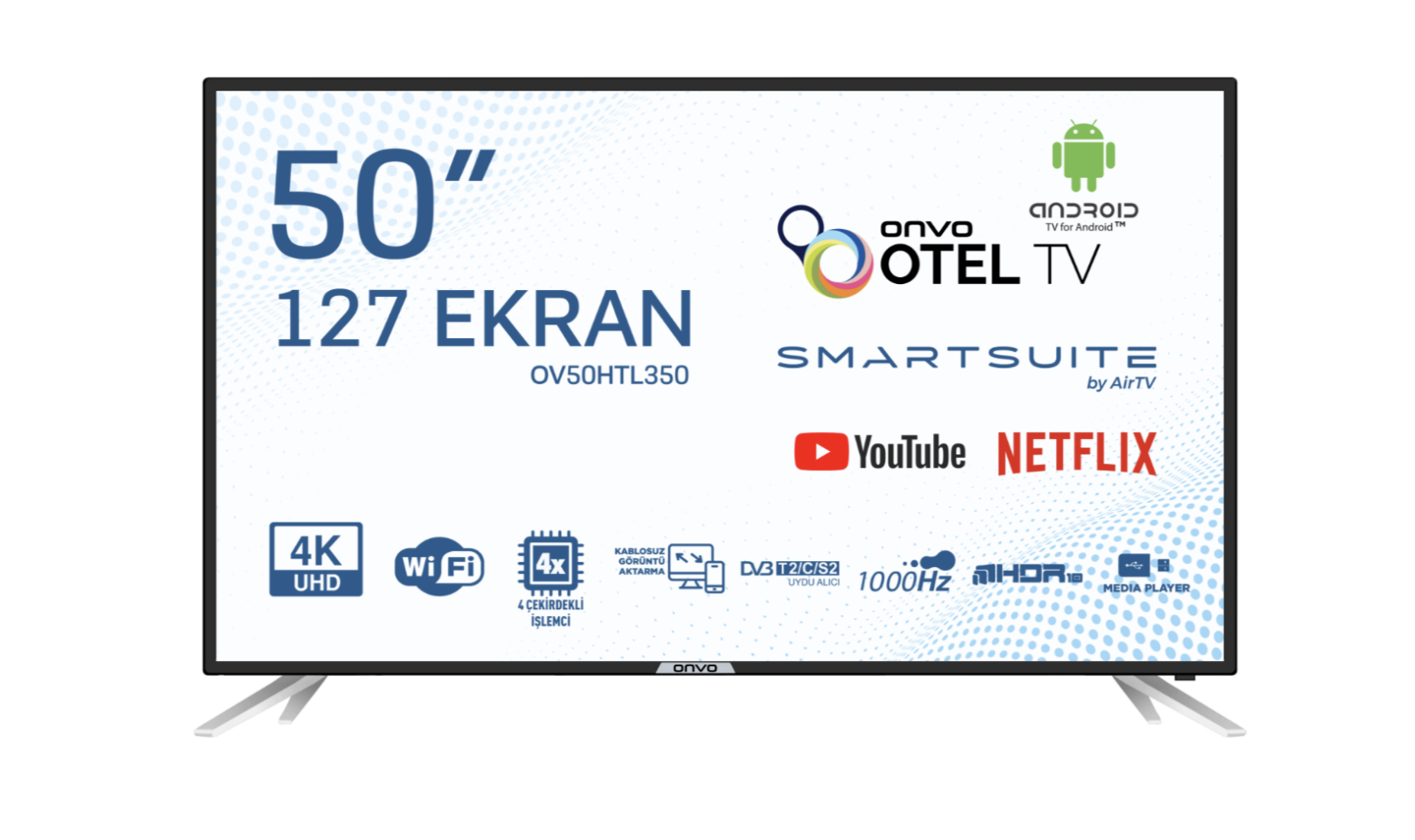 ONVO OV50HTL350 50' ULTRA HD OTEL IP TV 